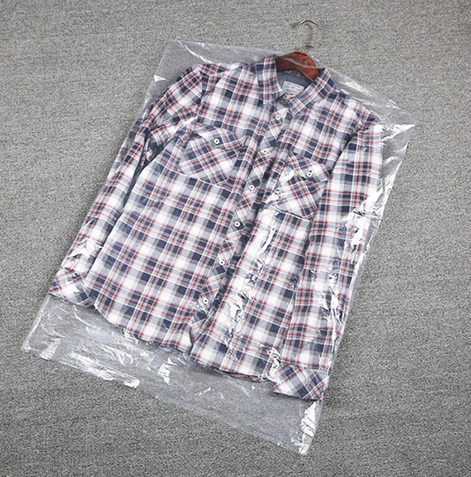 BAYLI Kleiderschutzhülle 20er Set Kleiderschutzhülle Transparent, Mantelschutz, Kleiderfolie