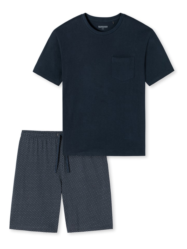 Schiesser Shorty Ebony in Blau günstig kaufen