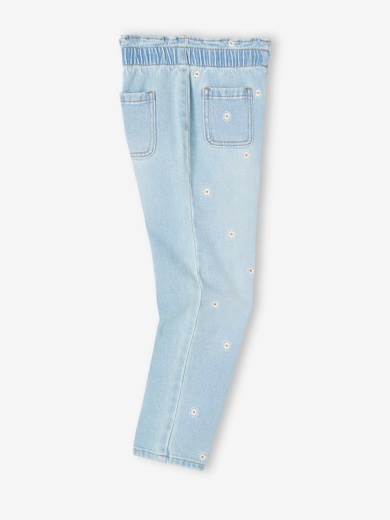 Vertbaudet Mädchen Paperbag-Jeans - double stone