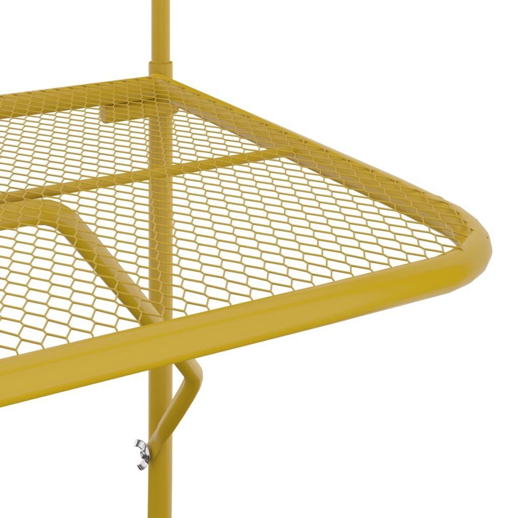 vidaXL Gartentisch Balkontisch Golden 60x40 cm Stahl (1-St)