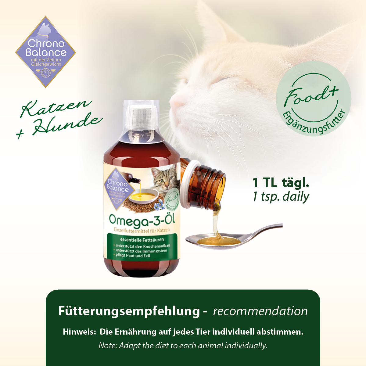 ChronoBalance Ergänzungsfutter & Aufzucht ChronoBalance Omega-3 Öl 250 ml