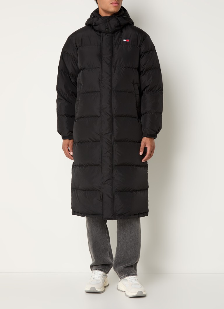 Tommy Hilfiger Alaska longline puffer jacket with down filling and detachable hood