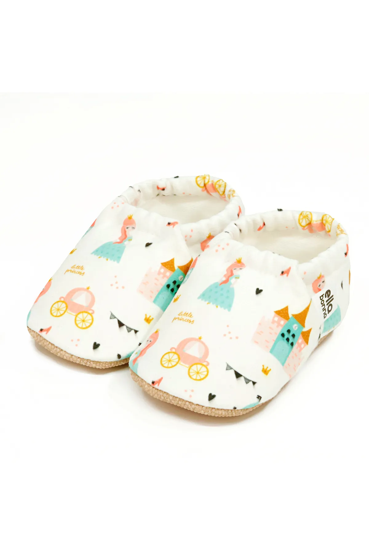 Ella Bonna  Rutschfeste Sohle, Prinzessinnen-Babyschuhe, Heimstiefel, Hausschuhe, Kinderzimmerschuhe, Hausschuhe