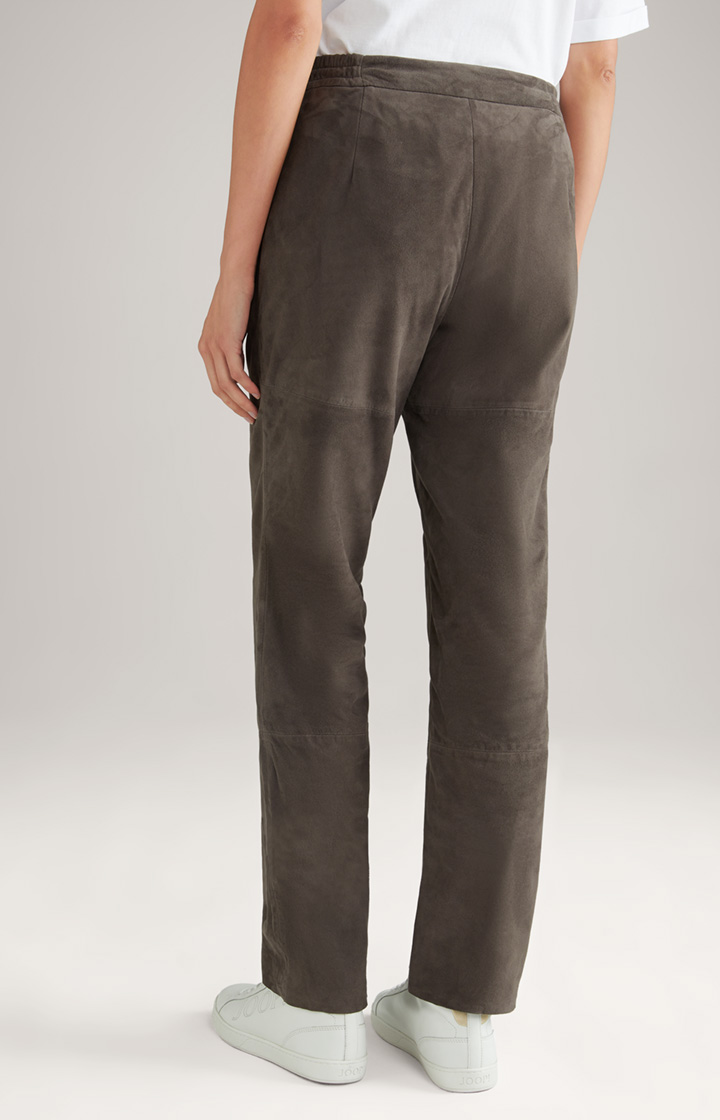 Lederhose in Grau-Braun