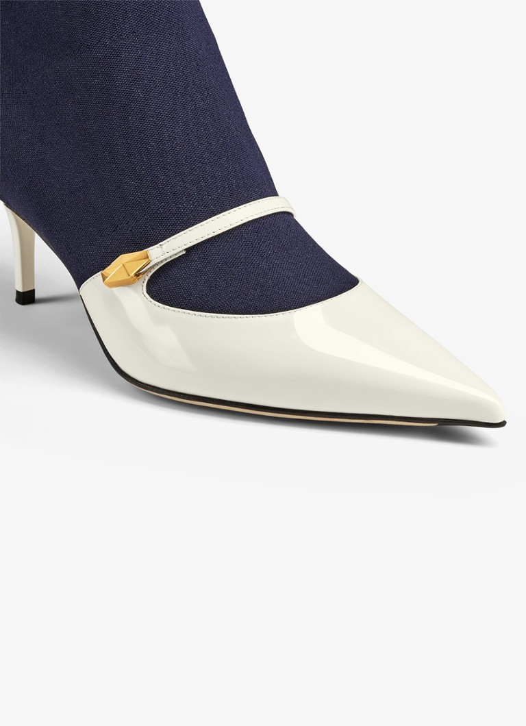 Stivaletto Jimmy Choo Carolyn AB 60 con dettagli in pelle verniciata