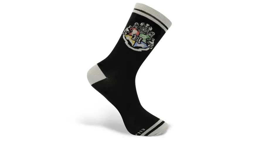 HARRY POTTER  Black & Grey Hogwarts Socken