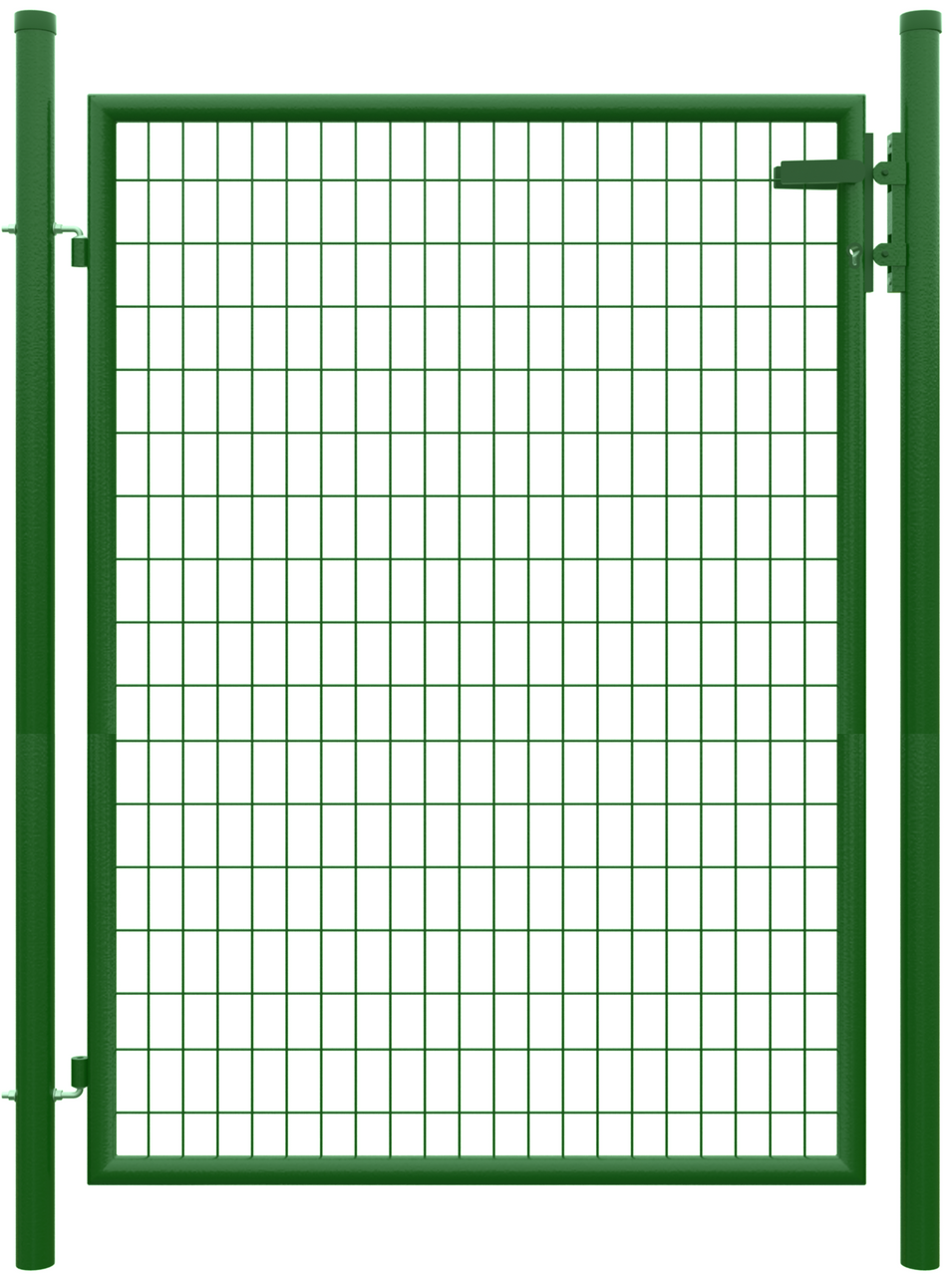 TETZNER & JENTZSCH Metall Einzeltor B1250 x H1700 mm inkl. Pfosten   Beschlägen RAL6005 grün