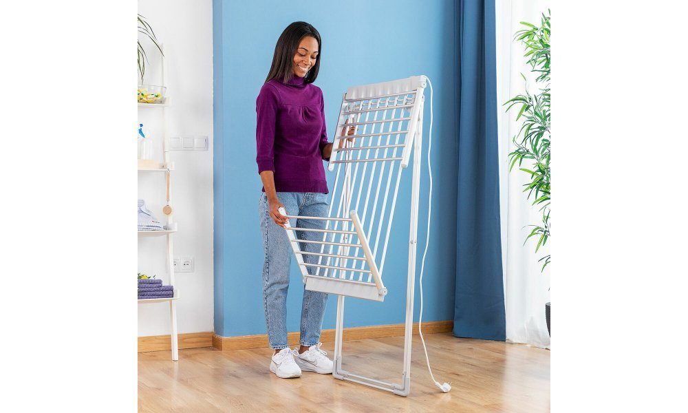 DOTMALL Wäscheständer elektrischer Flügelwäscheständer 20Stäbe 230 W Klappbarer InnovaGoods