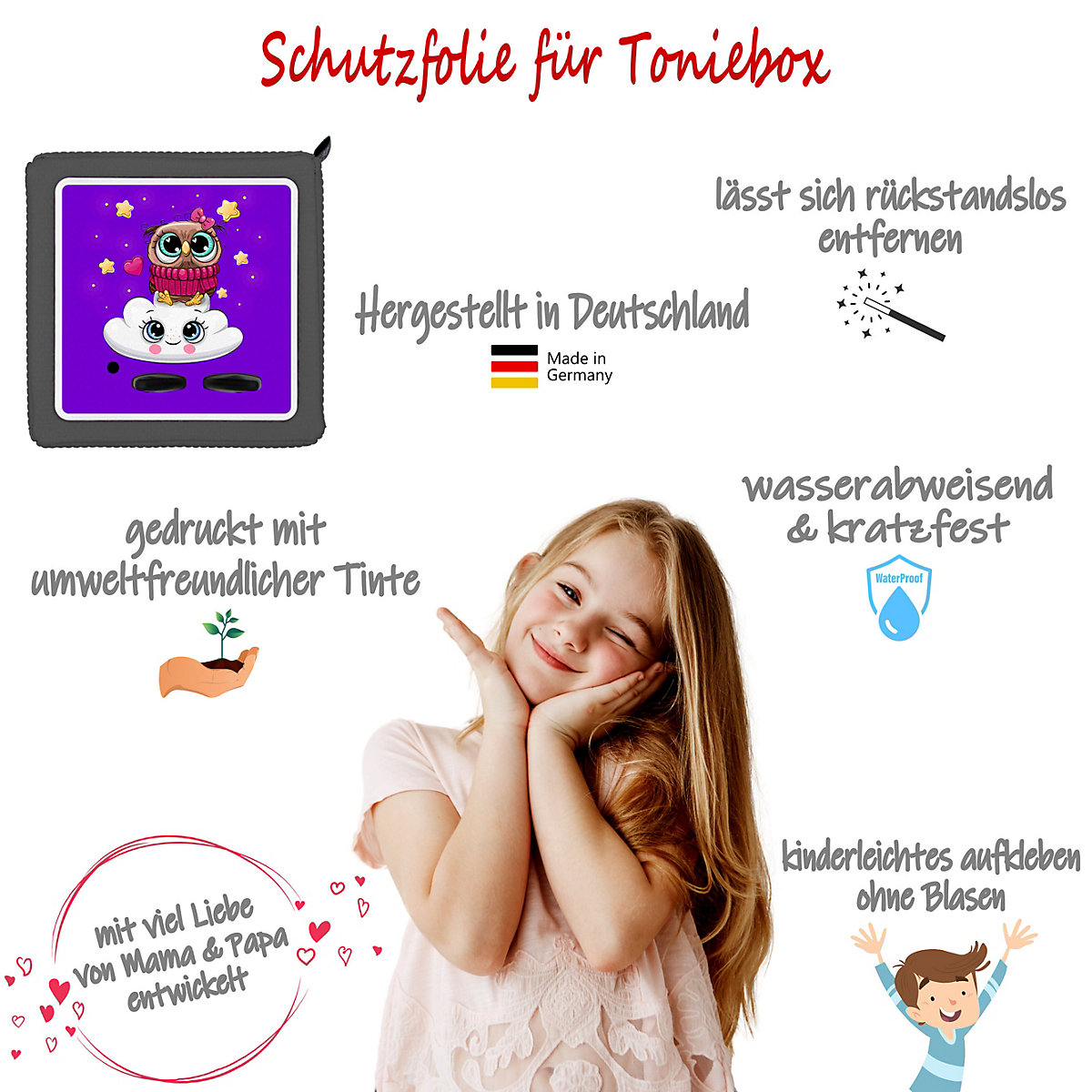 Schutzfolie für Toniebox, Dekofolie für Toniebox, Toniebox Aufkleber