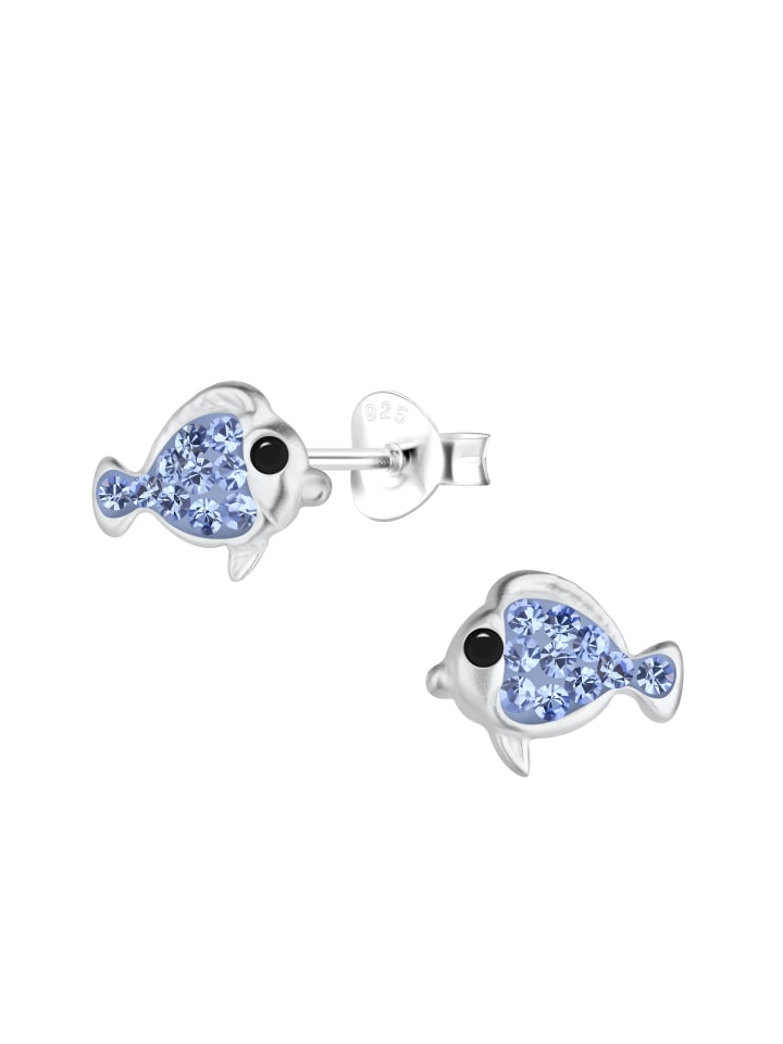 Alexander York Ohrstecker FISCHE mit Kristall in 925 Sterling Silber, 2-tlg. günstig kaufen onesize