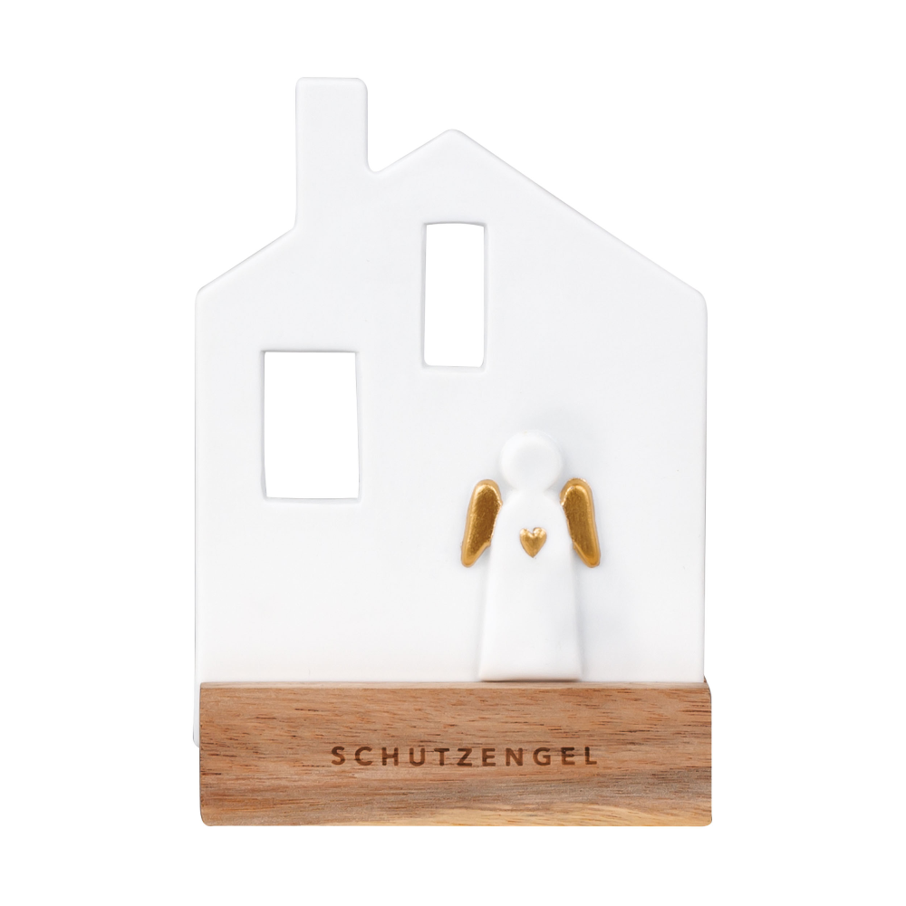 Lichtobjekt Schutzengelhaus weiß/