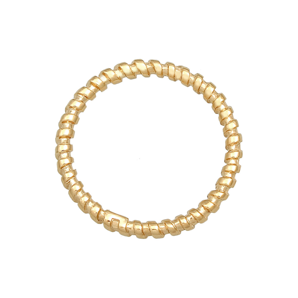 Elli Elli Bague Bague à empiler pour dames Blogueur de tendances de base torsadée en a Bague