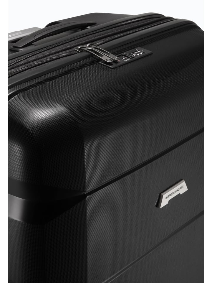 Hauptstadtkoffer Britz - Großer Koffer, erweiterbar, TSA, 4 Rollen in Schwarz günstig kaufen L