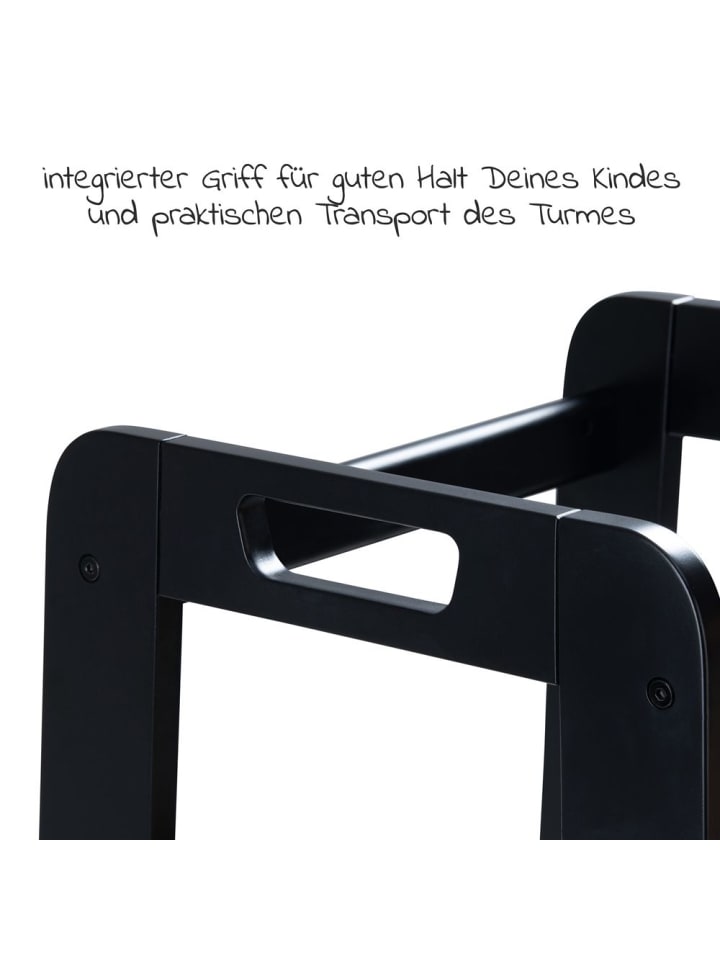 Hauck Lernturm / Kinderstuhl für Küche - Learn N Explore in schwarz günstig kaufen onesize