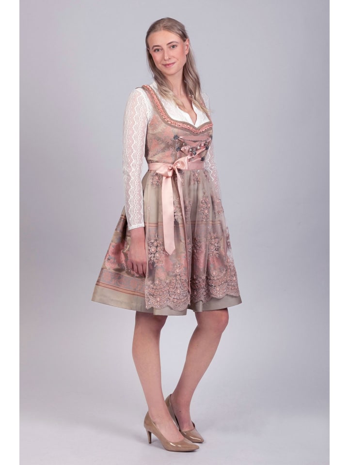 Edelnice Mini Dirndl 2-teilig Rosalie in rose günstig kaufen