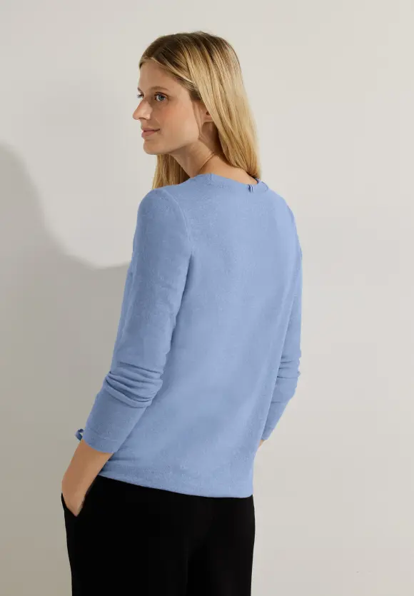 CECIL Cosy Melange Langarmshirt