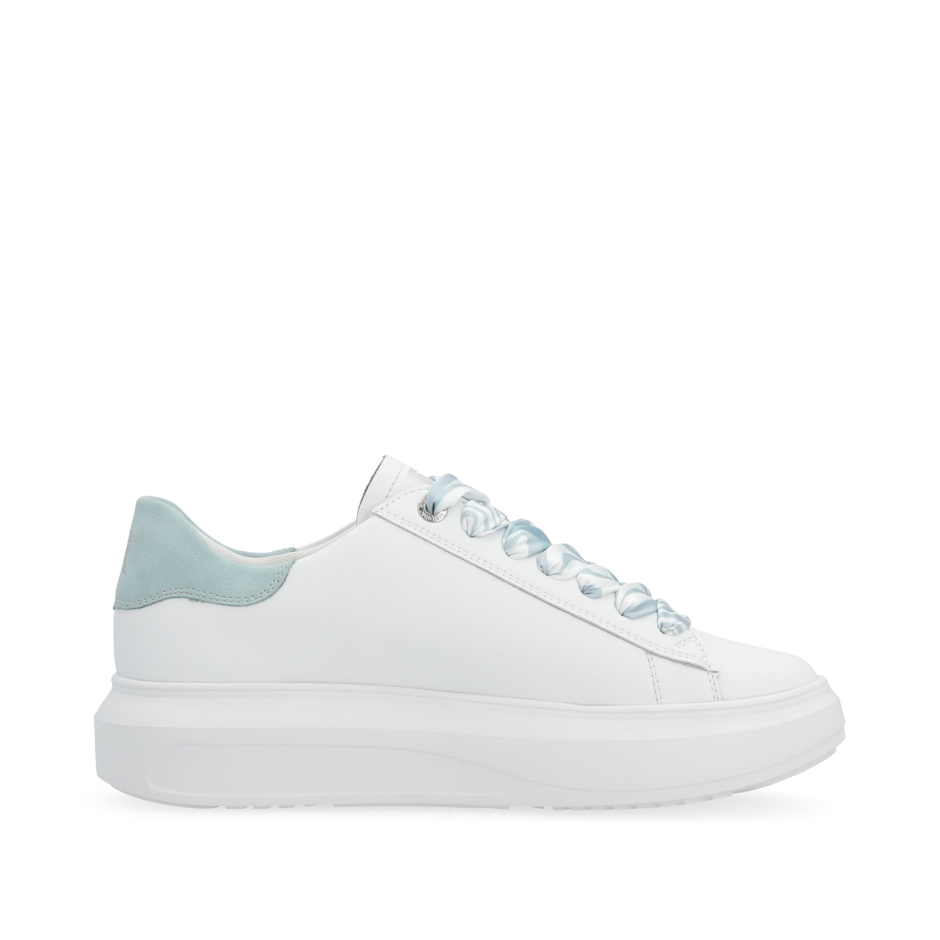 Rieker Damen Sneaker Low clear-white ice-blue