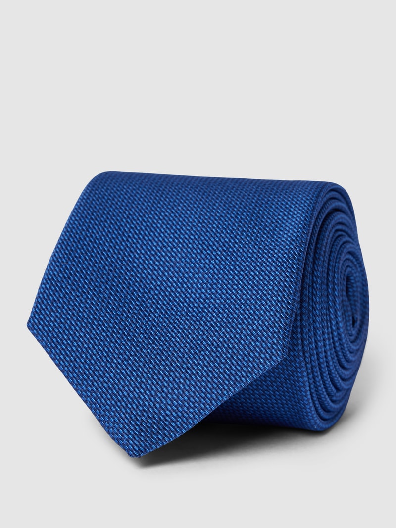 Krawatte mit Strukturmuster in blau