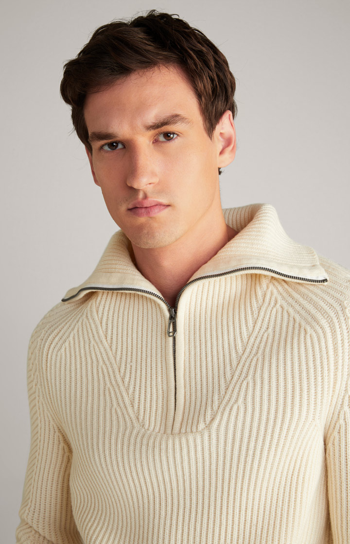 Wool-Mix-Pullover Brunor in Offwhite