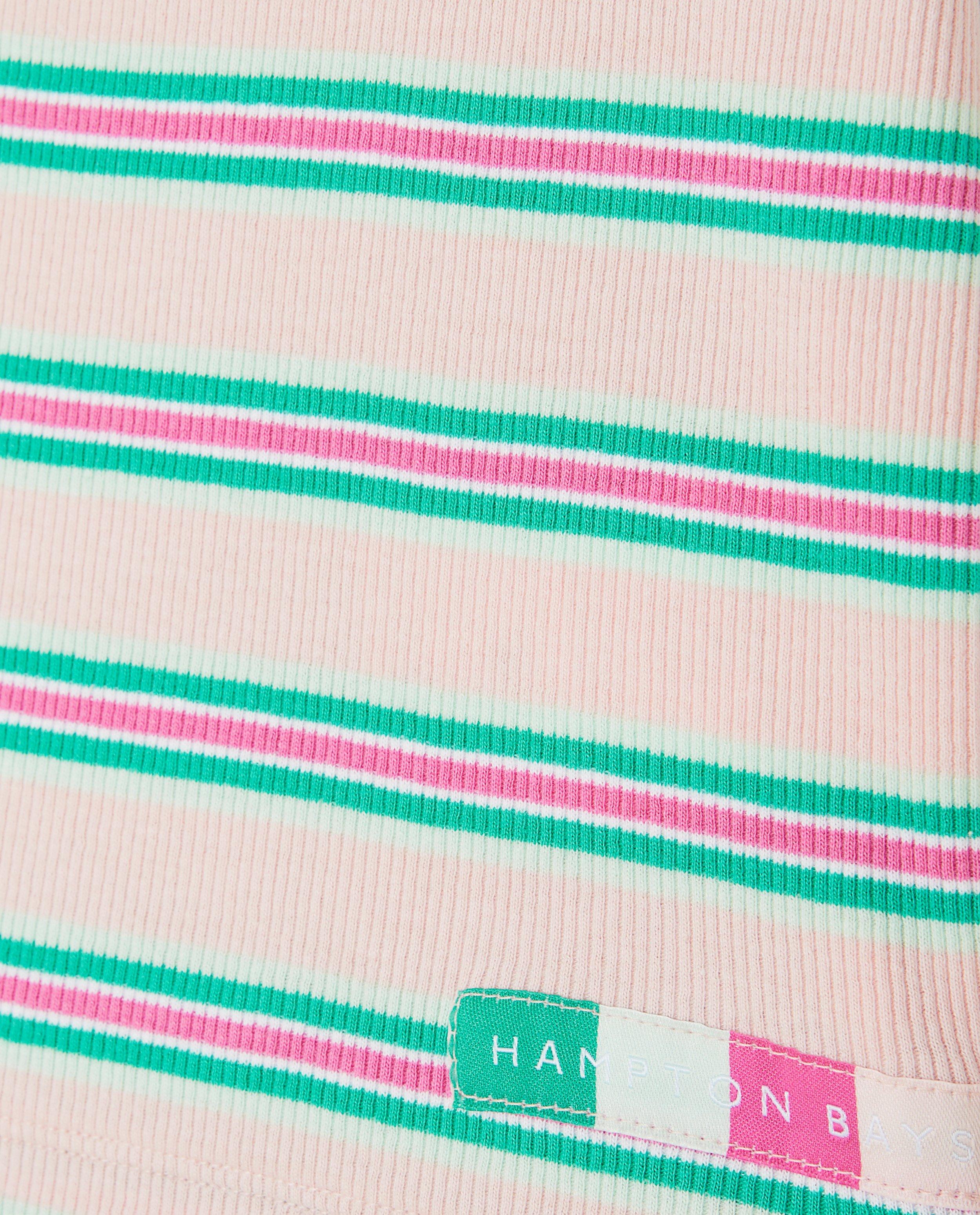 Tricou Hampton Bays roz deschis cu nervuri fine