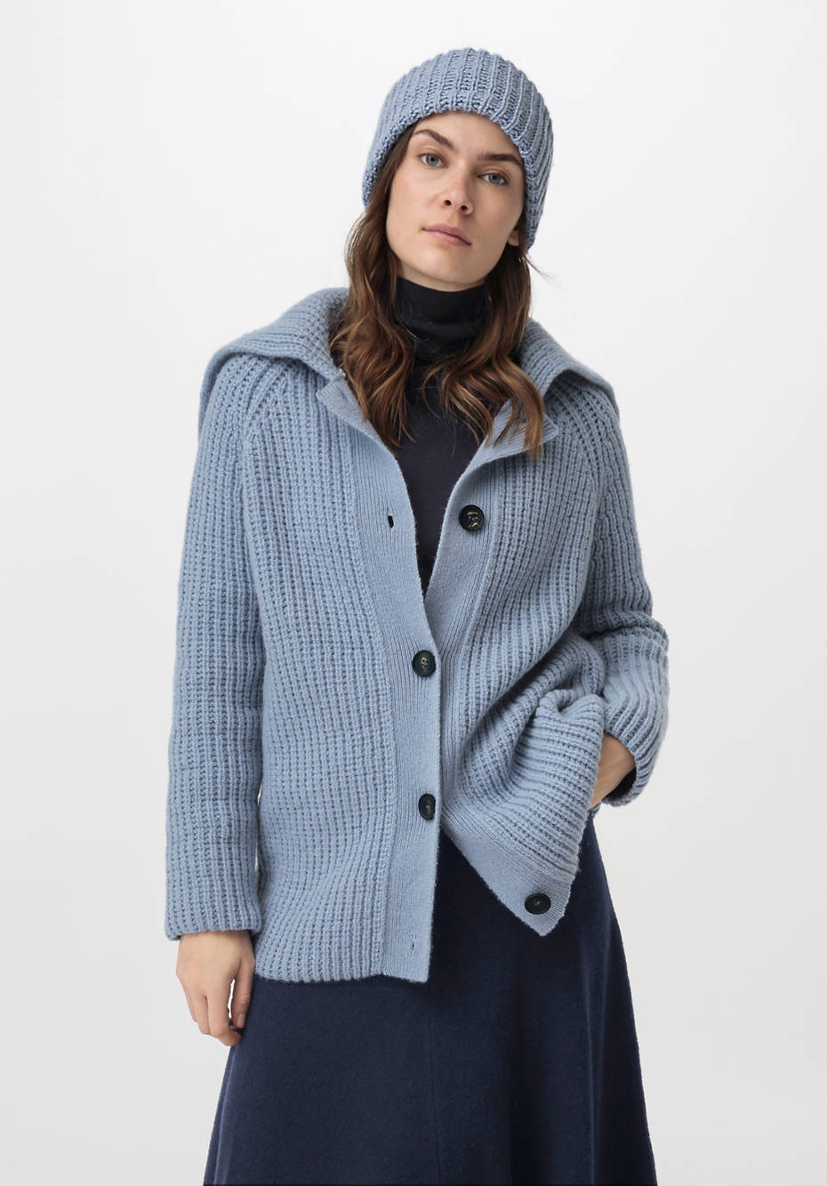 Strickjacke aus reiner Merinowolle
