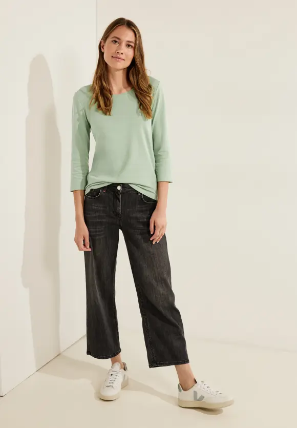 CECIL Basic Shirt mit Rundhals