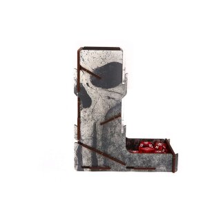 e-Raptor Dice Tower UV Print Old Skull