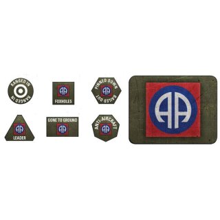 82nd Airborne Division Tokens (x20) & Objectives (x2)