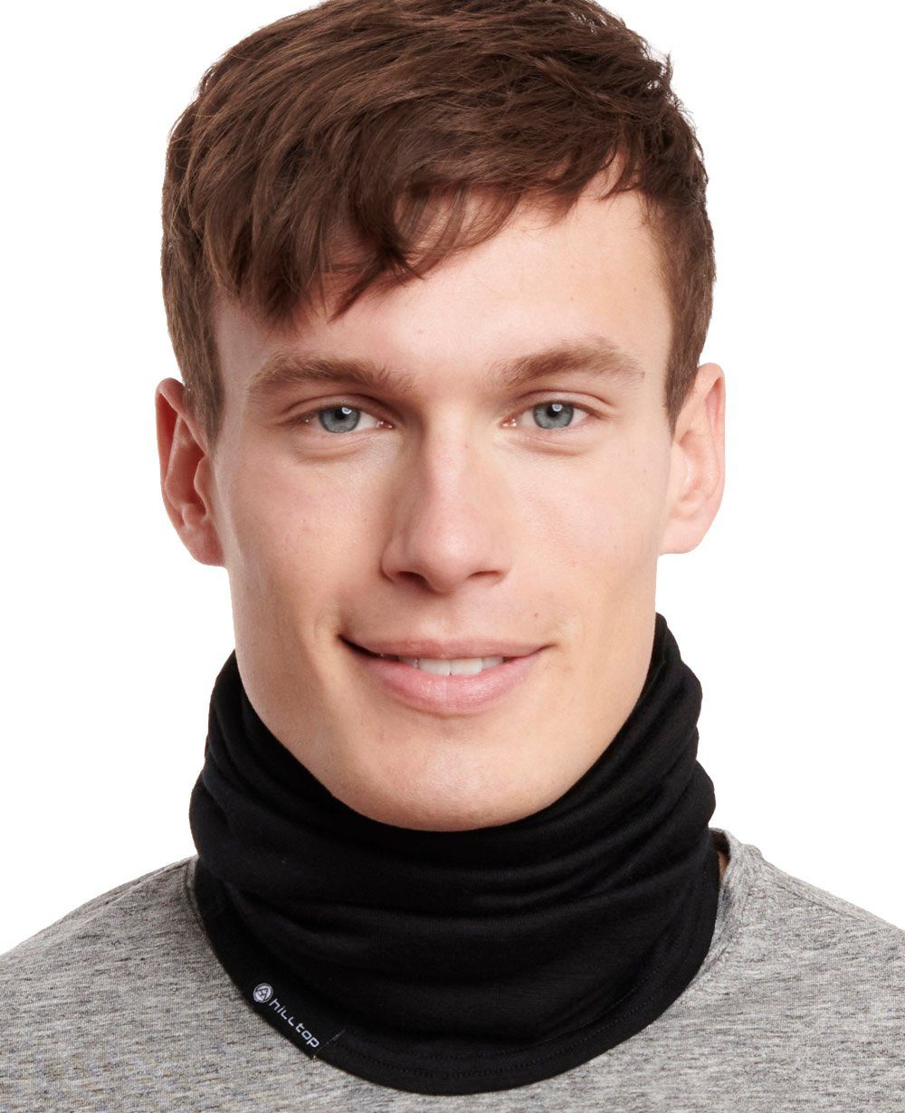Hilltop Multifunktionstuch Halstuch 100% Wolle (Merinowolle, mulesingfrei), Schlauchtuch, Bandana