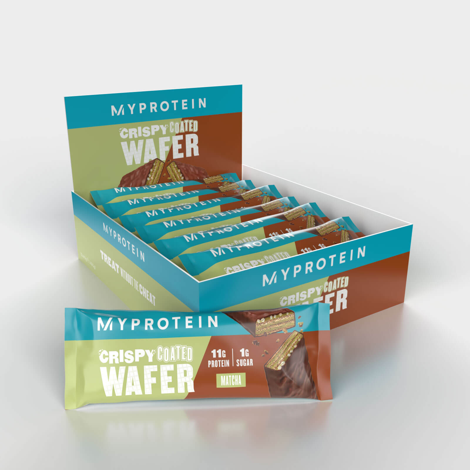 Crispy Coated Wafer, Matcha, 12x40g