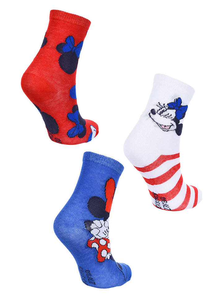 Disney Minnie Mouse 3er-Set: Socken 
