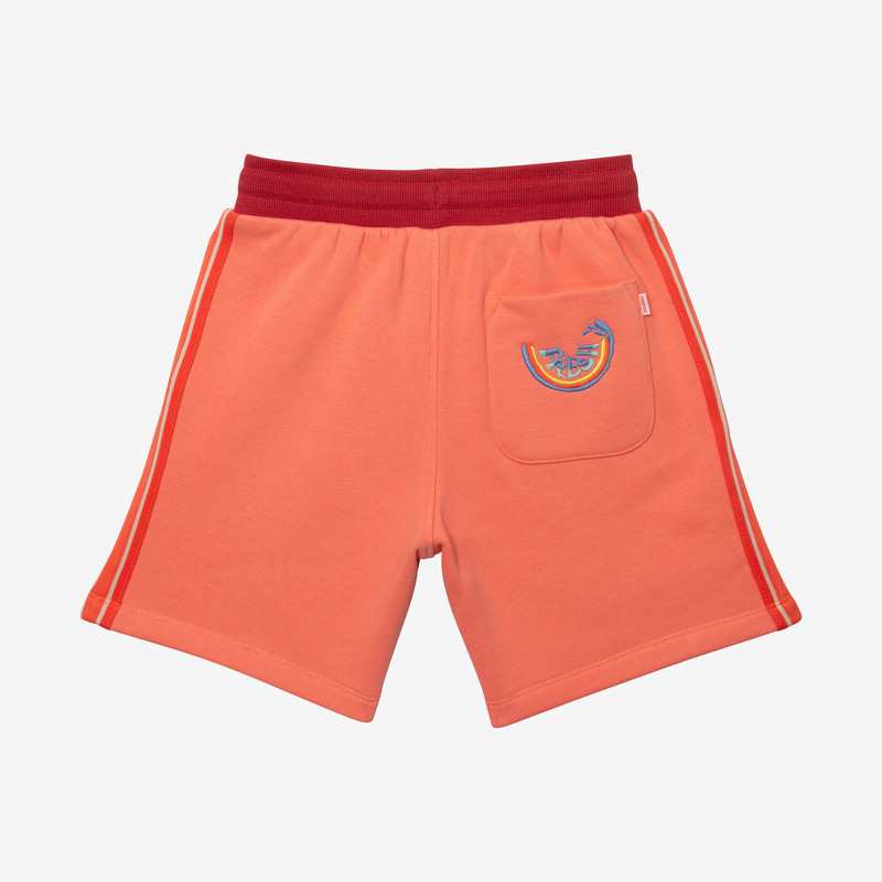 Bermuda garçon rayures côtés abricot orange Catimini