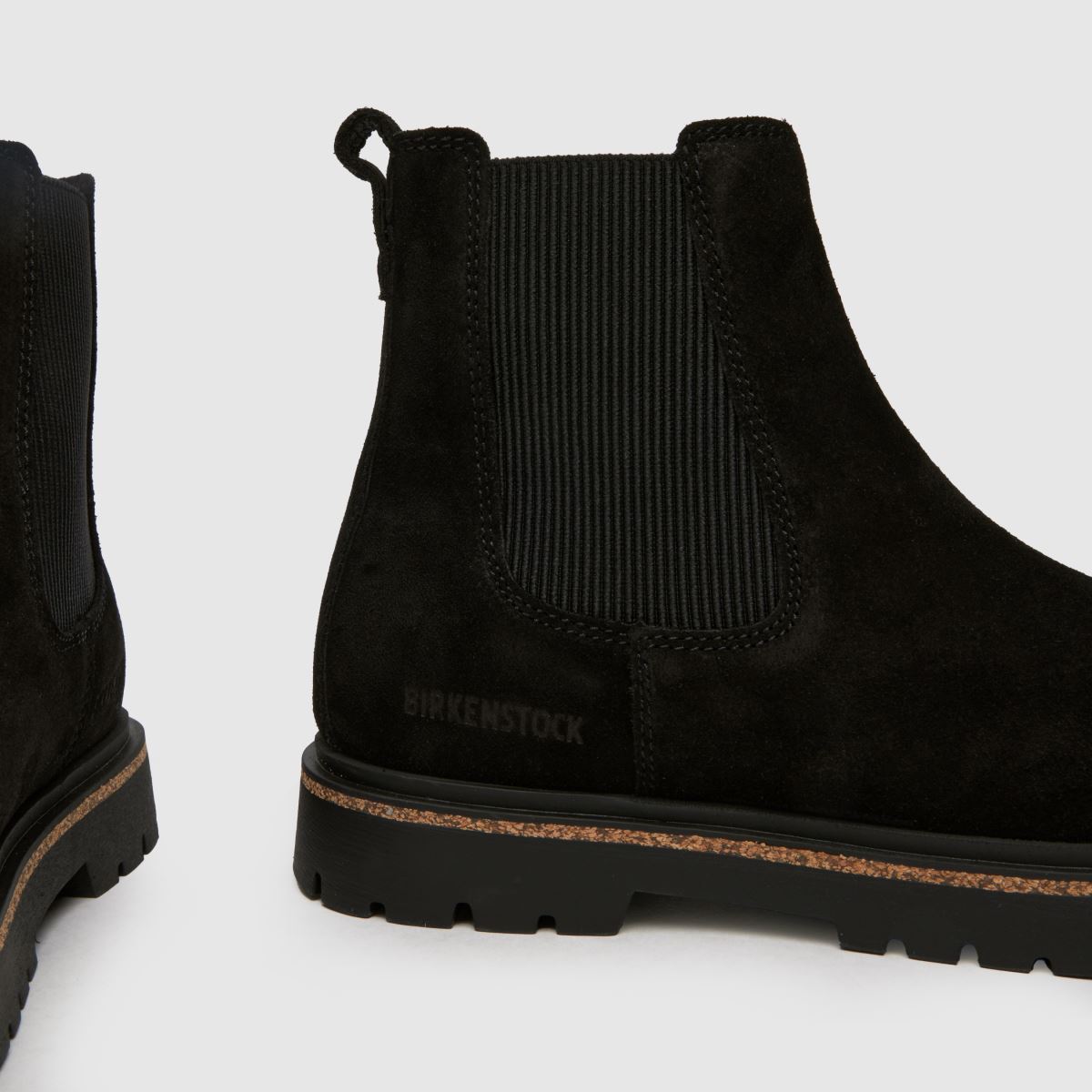 BIRKENSTOCK magasfa slip-on csizma fekete színben