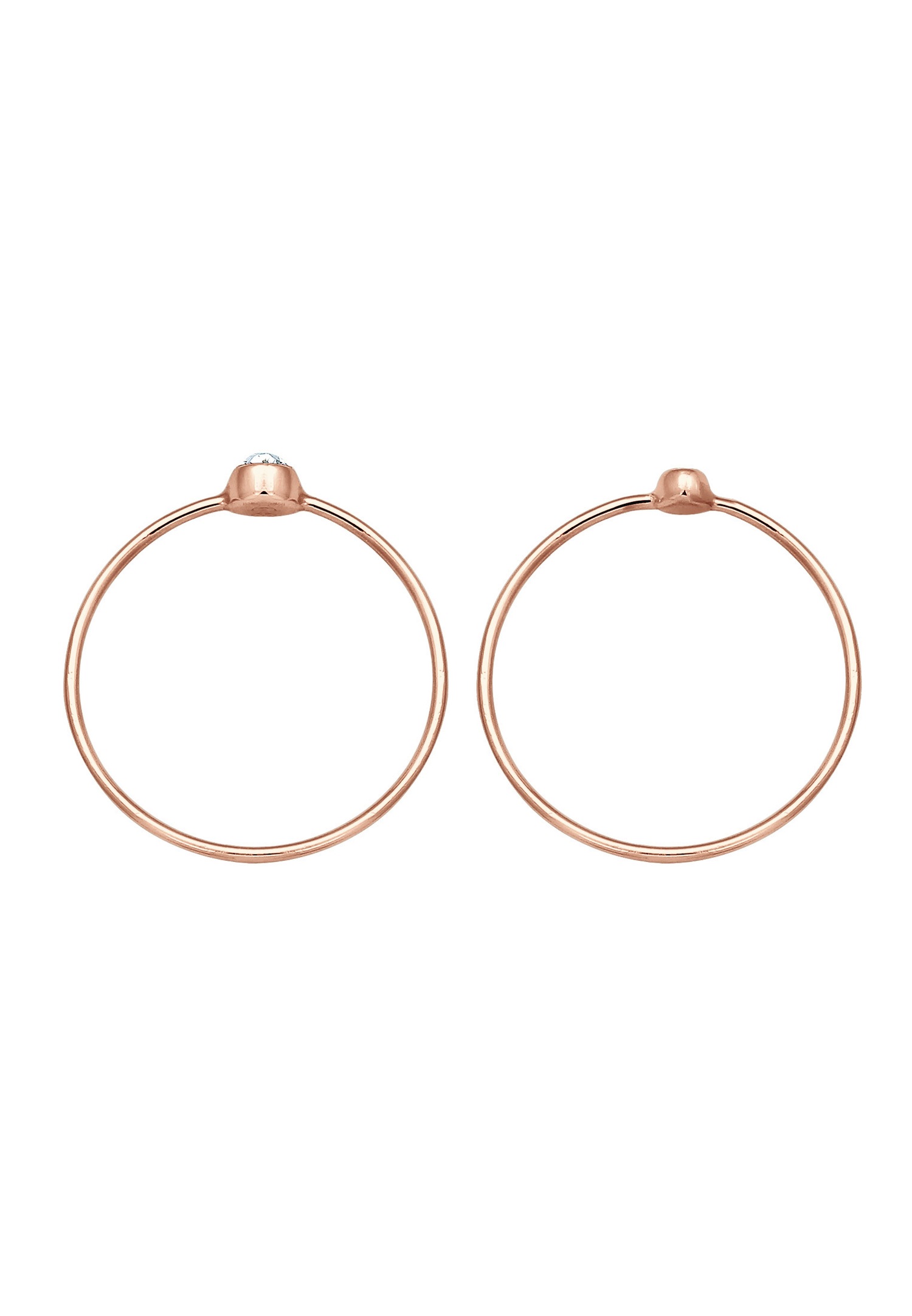 Conjunto básico elegante para mujer de Elli con cristales de plata de ley 925.