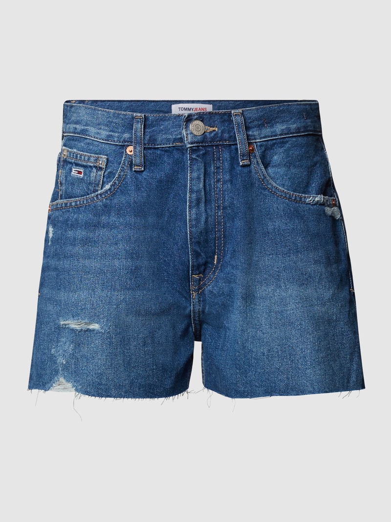Jeansshorts im Distressed-Look in jeans
