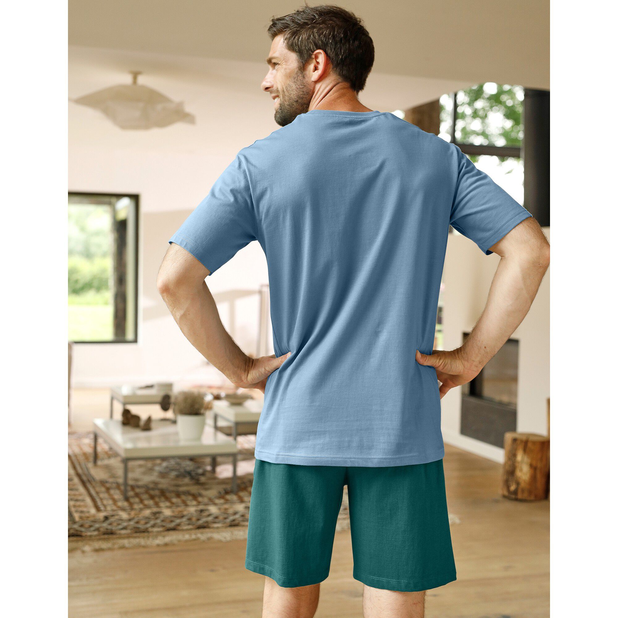 Pyjama short manches courtes marmotte