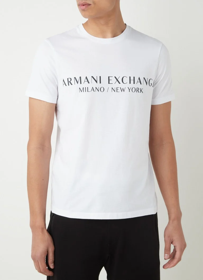 Armani Exchange T-krekls ar logotipa apdruku