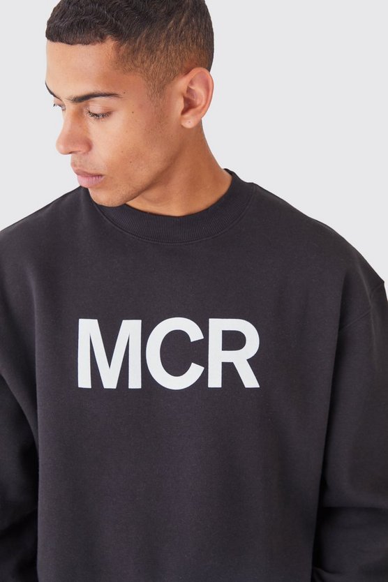 Oversize Sweatshirt mit Mcr Slogan