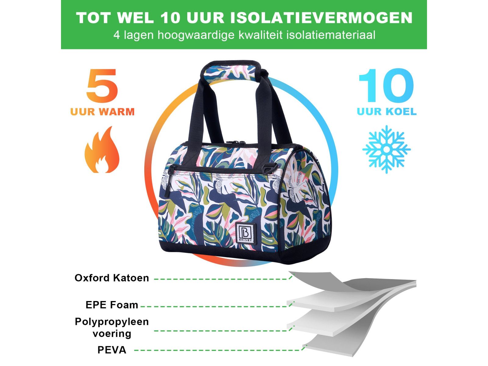 Brisby Botanic Garden 10 Liter Kühltasche