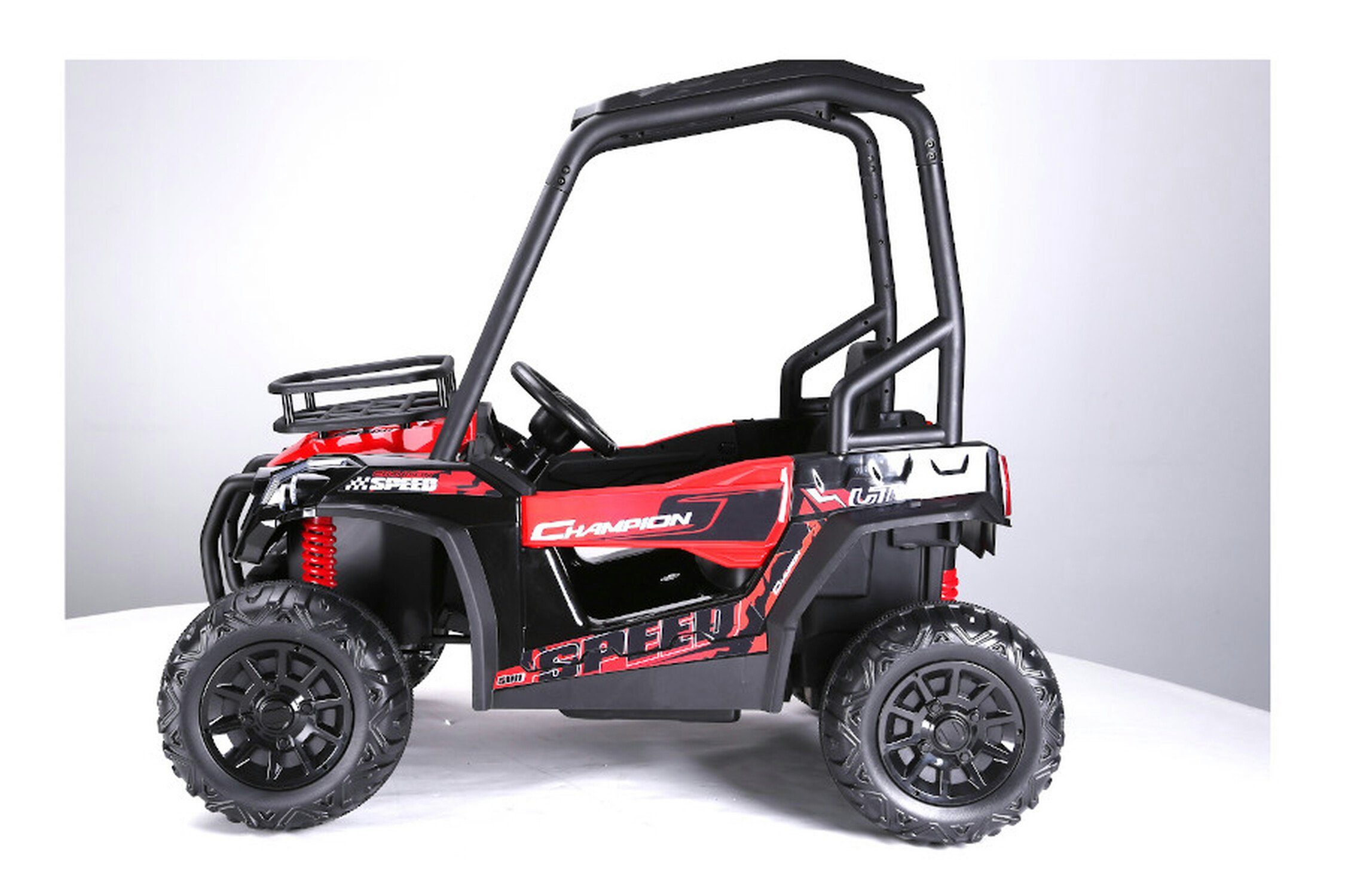 TPFLiving electric children's car Buggy 370 - motor: 2 x 120W - battery: 2 x 12 Volt/10Ah, load capacity 40 kg, children's car - electric buggy with leather seat and safety belt