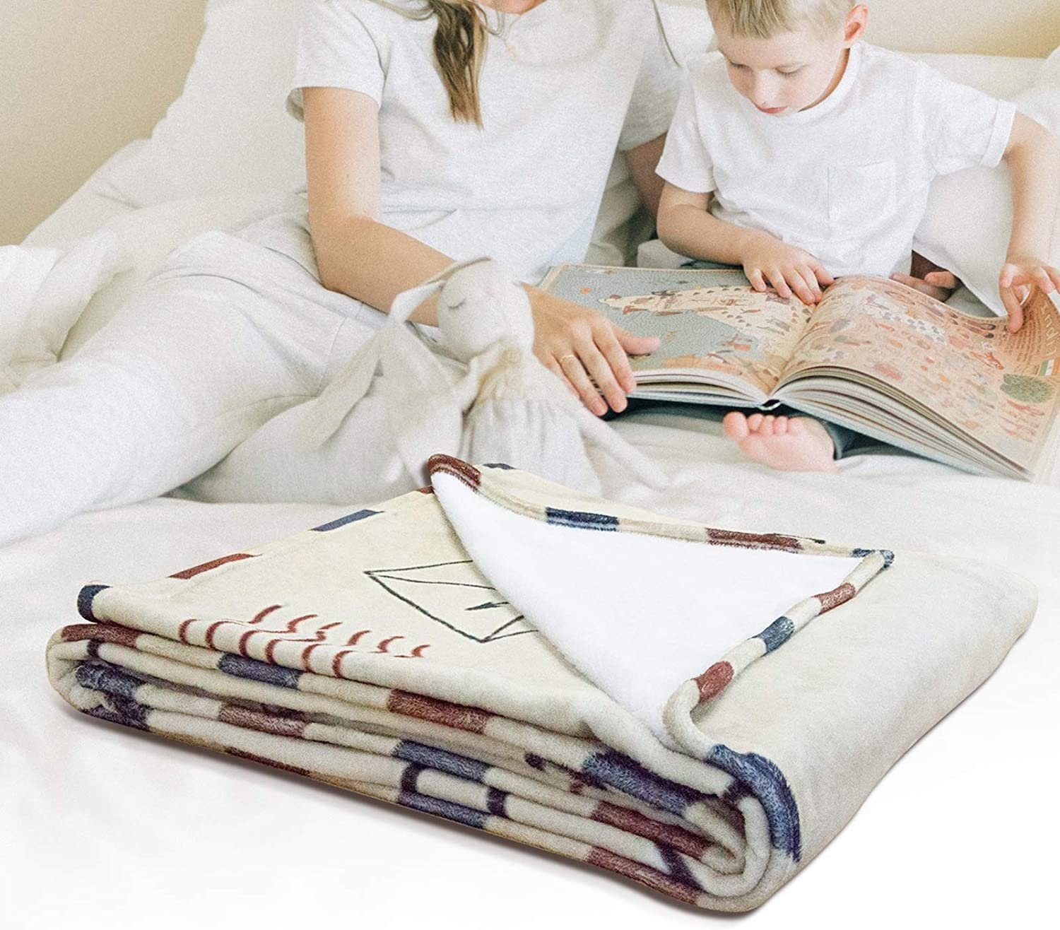 Wohndecke Flanelldecke, Blusmart, Wolldeckendruck, Geschenke von Papa oder Mama an Tochter oder Sohn