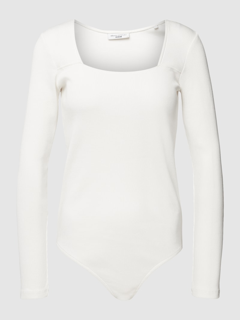 Body in Ripp-Optik in offwhite
