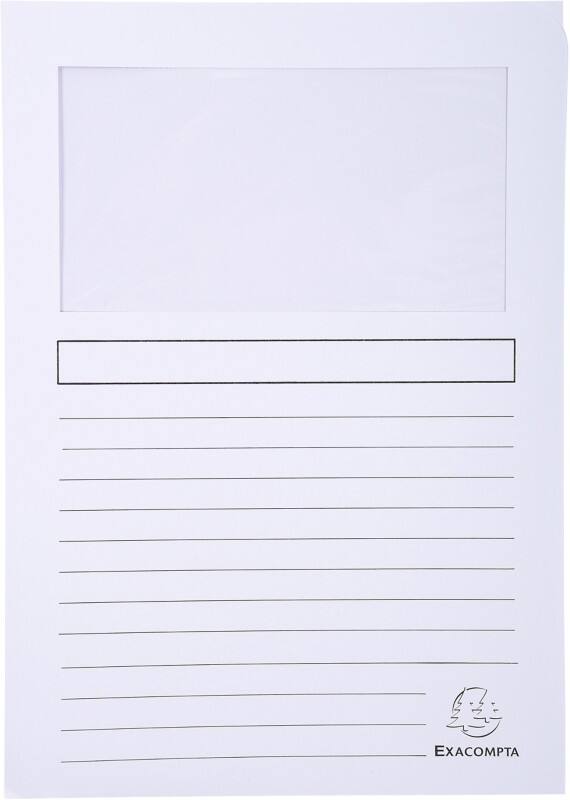 Exacompta Super Präsentationsmappe DIN A4 Weiß Pappkarton 160 g/m² 400 Stück
