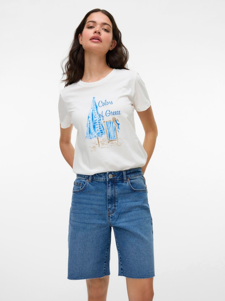 Vero Moda Jeans-Shorts in Medium Blue Denim günstig kaufen