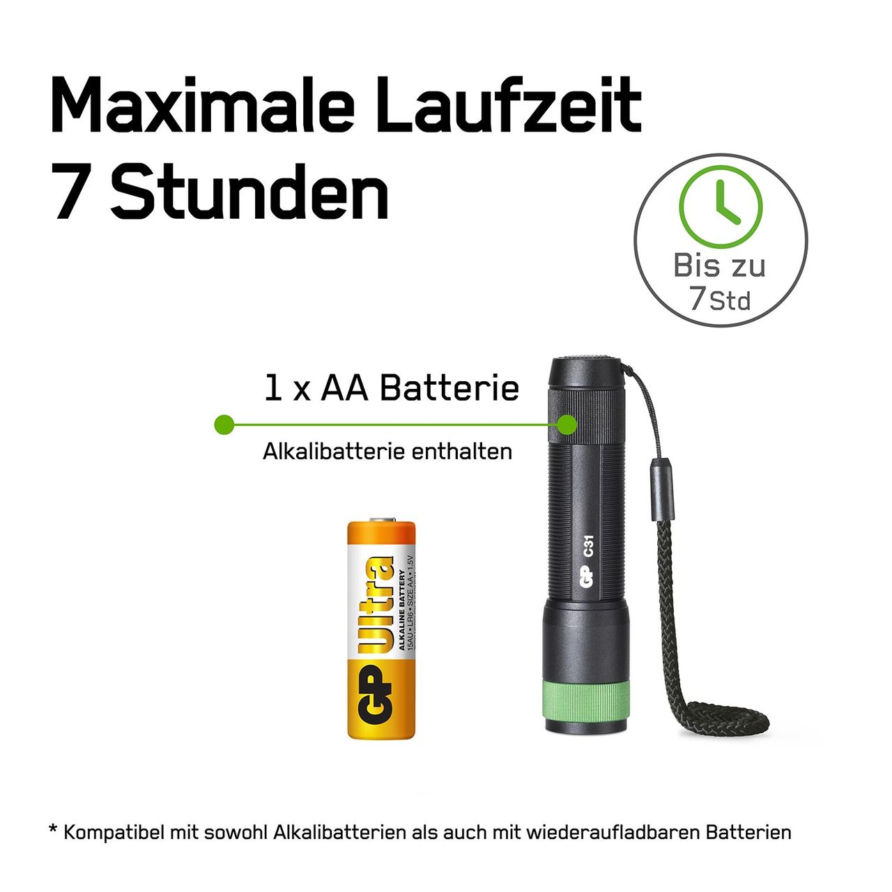 GP Battery Taschenlampe C31X