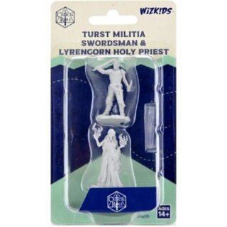 Critical Role Miniaturen unbemalt Turst Militia Swordsman & Lyrengorn Holy Priest