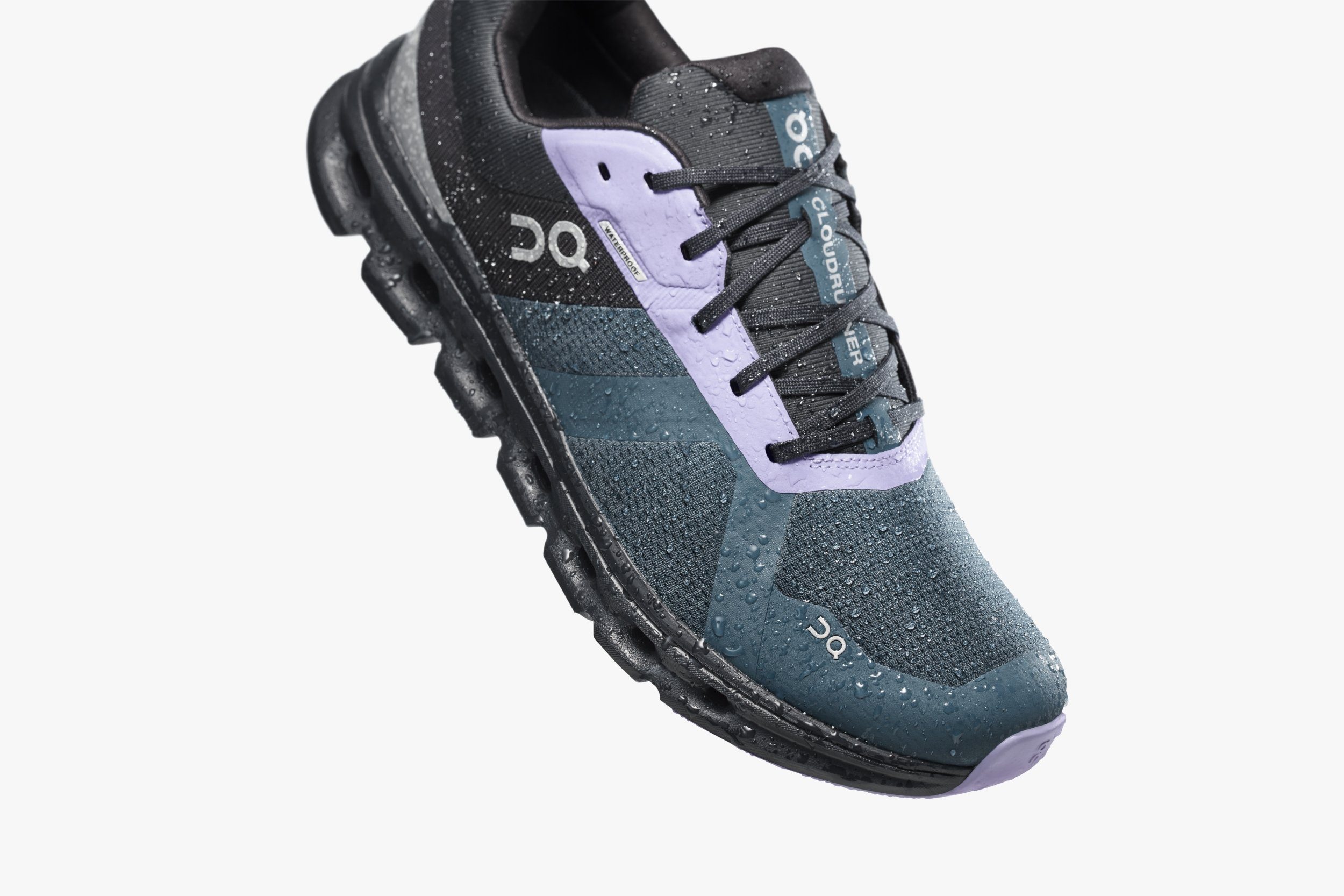 ON RUNNING Cloudrunner Waterproof STONE, BLACK Laufschuh