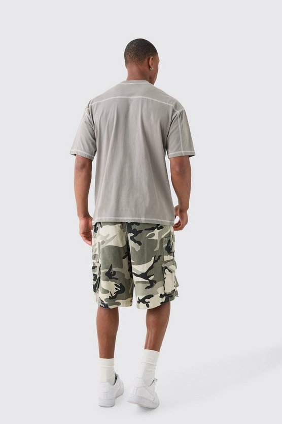 Oversize Limited Edition T-Shirt mit Kontrast-Naht
