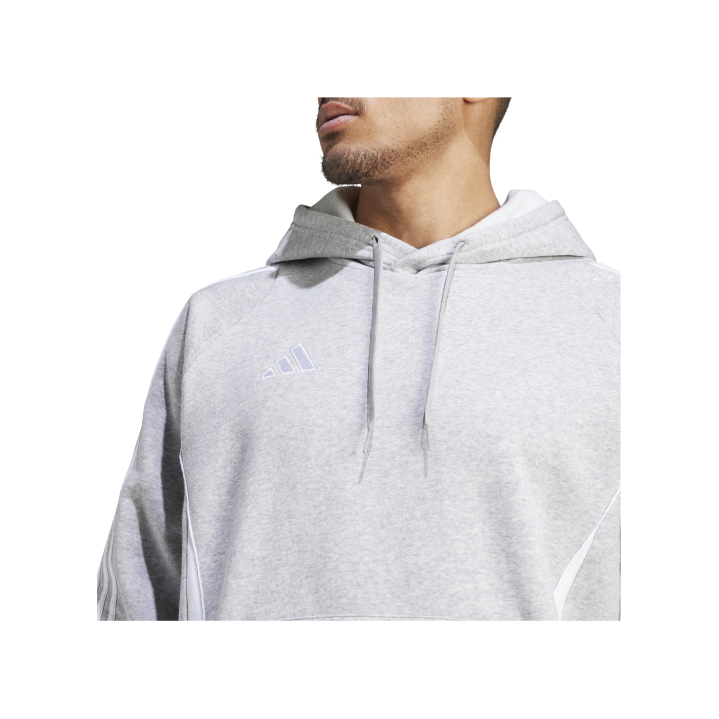 adidas Tiro 24 Hoody Grau Weiss
