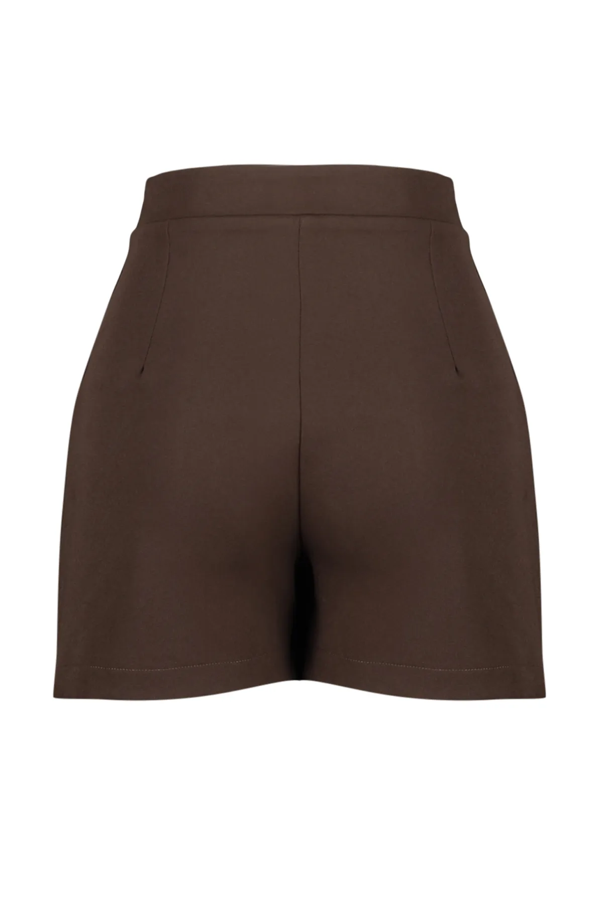 Trendyol Collection  Bitterbrauner zweireihiger gewebter Shortsrock TWOAW20SR0072